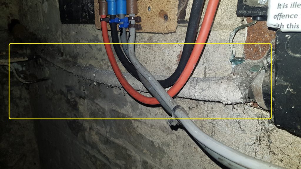 Condition Of Service Cable in Cellar - EICR