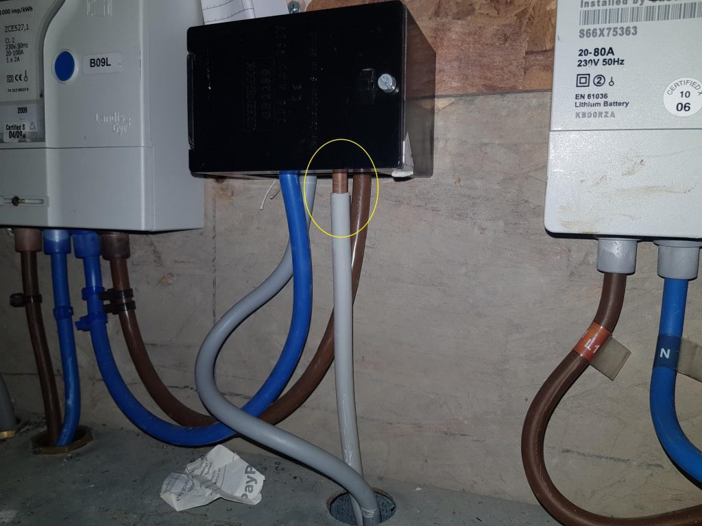 Condition Of Meter Tails - Unsheathed Basic Insulation
